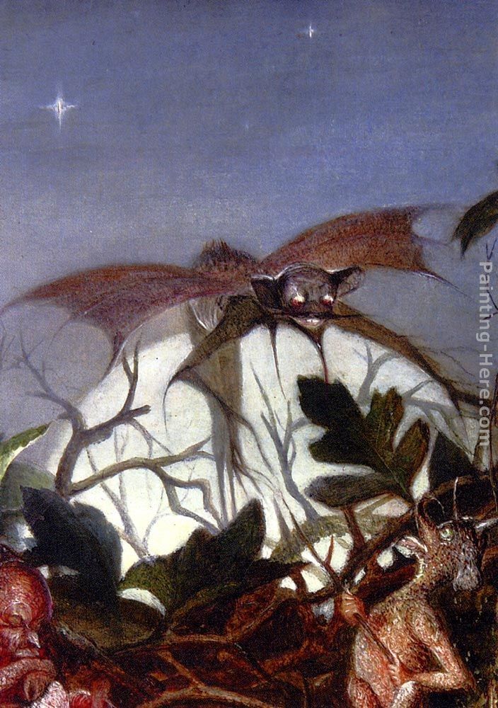 John Anster Fitzgerald Fairies In A Bird's Nest (detail 3)